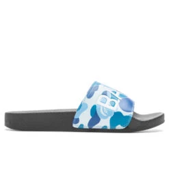 Abc Camo Slide Sandals- Blue
