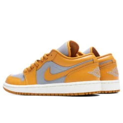 Air Jordan 1 Low Women's - Cement Grey/Chutney/Sail -Best Shoes Shop Air Jordan 1 Low Womens Cement Grey Chutney Sail DC0774 020 11 04 22 S NF Feature 39
