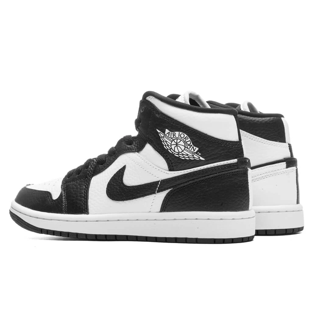 Air Jordan 1 Mid SE Women's - White/Black/White 3 Air Jordan 1 Mid SE Women's - White/Black/White - Image 3