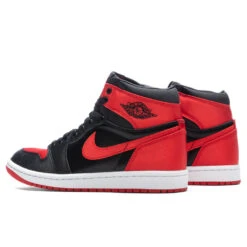 Women's Air Jordan 1 Retro Hi OG 'Satin Bred' - Black/University Red/White -Best Shoes Shop Air Jordan 1 Retro High OG Black University Red White FD4810 061 09 29 23 Feature KN 5