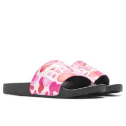 Abc Camo Slide Sandals- Pink -Best Shoes Shop Bathing Ape Abc Camo Slide Sandals Pink 001FWJ301010M PNK 06 29 23 Feature VR 5