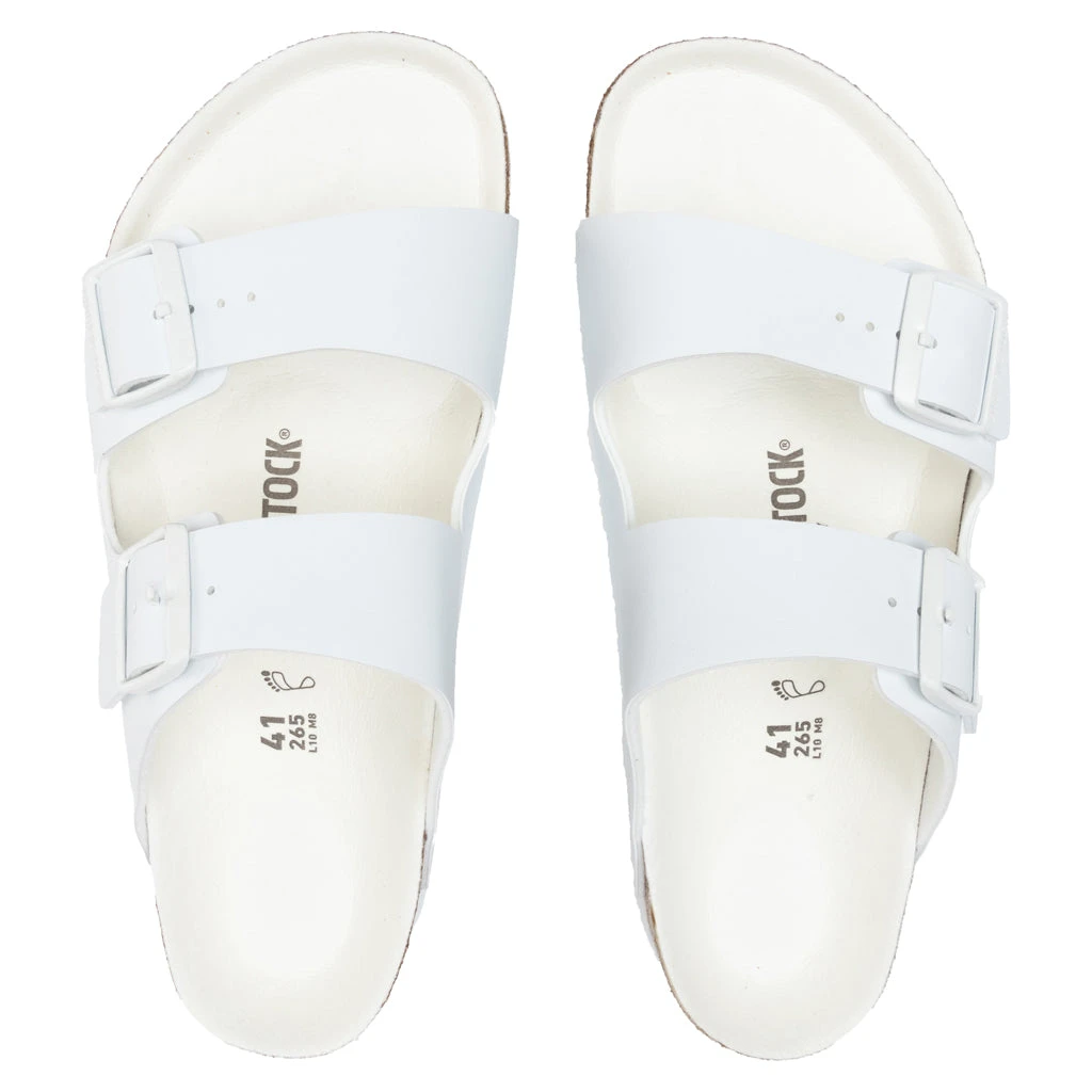Birkenstock Wide Arizona Birko-Flor - White 5 Birkenstock Wide Arizona Birko-Flor - White - Image 5