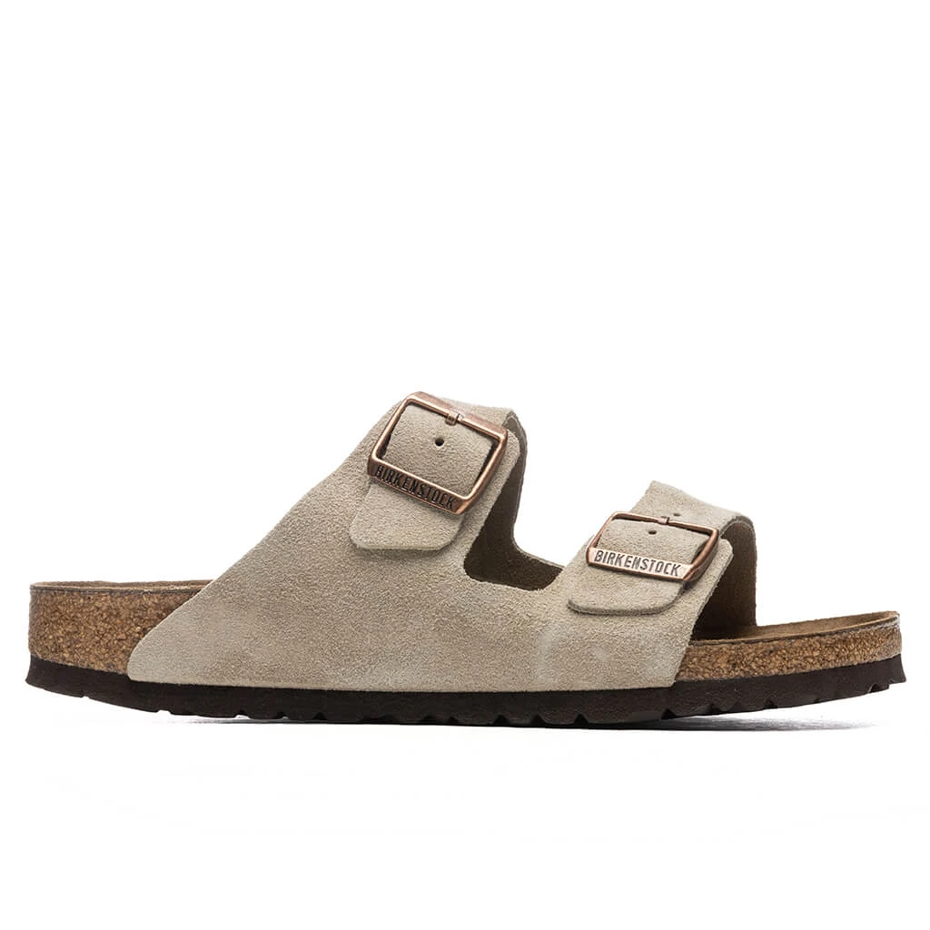 Birkenstock Narrow Arizona Soft Footbed - Taupe 1 Birkenstock Narrow Arizona Soft Footbed - Taupe