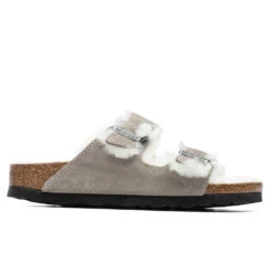 Birkenstock Women's Narrow Arizona Shearling - Stone Coin