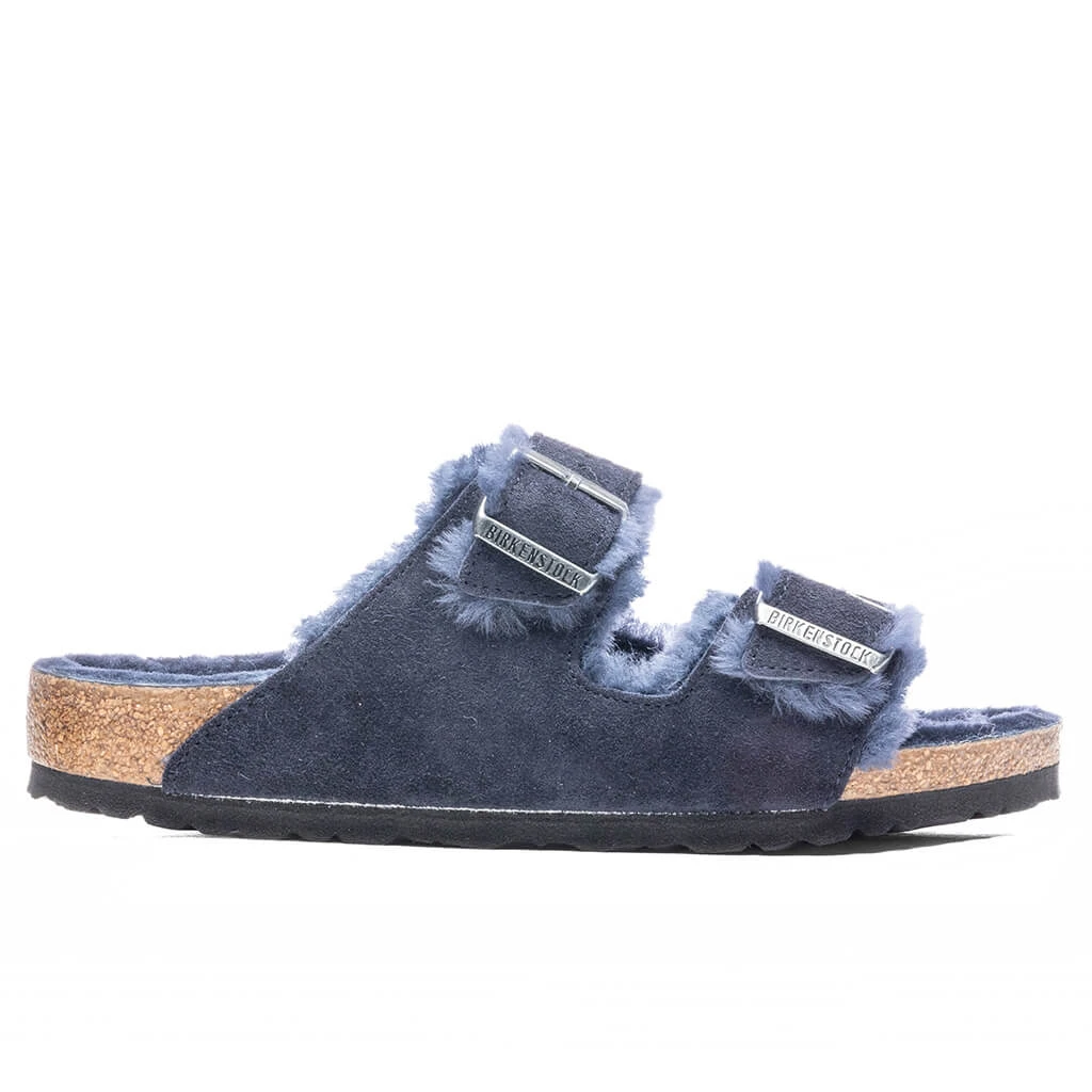 Birkenstock Wide Arizona Shearling - Midnight 1 Birkenstock Wide Arizona Shearling - Midnight