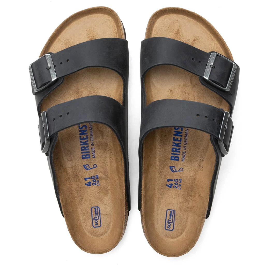 Birkenstock Wide Arizona Soft Footbed - Black 2 Birkenstock Wide Arizona Soft Footbed - Black - Image 2
