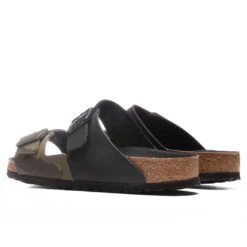 Birkenstock Wide Arizona Split Birko-Flor - Black/Desert Soil Camo Green -Best Shoes Shop Birkenstock Wide Arizona Split Birko Flor Black Desert Soil Camo Green 1021131 02 13 2022 01 4