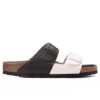 Birkenstock Wide Arizona Split Birko-Flor - Black/White