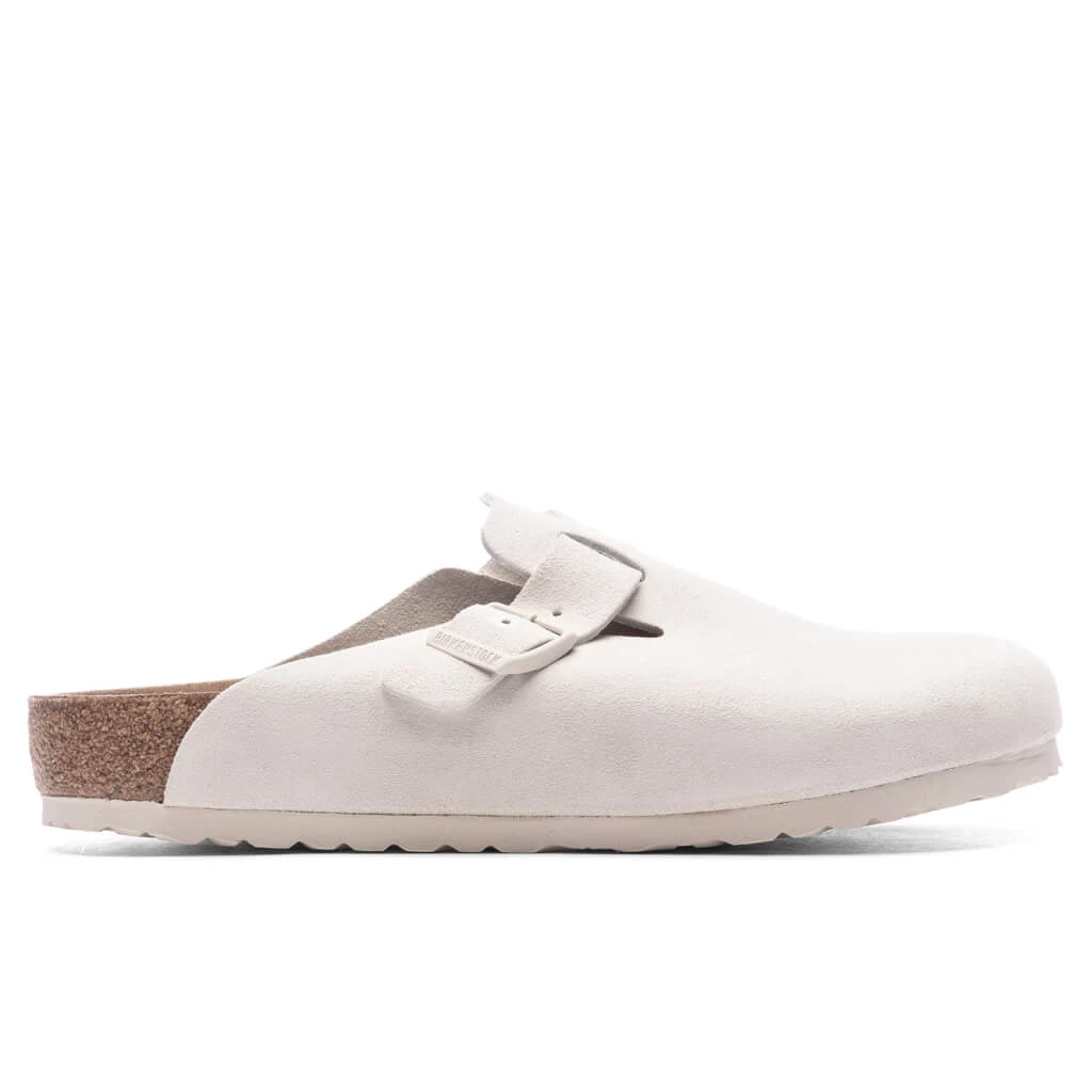 Birkenstock Wide Boston - Antique White 1 Birkenstock Wide Boston - Antique White