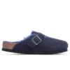Birkenstock Wide Boston Shearling - Midnight