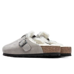 Birkenstock Wide Boston Shearling - Stone Coin -Best Shoes Shop Birkenstock Wide Boston Shearling Stone Coin 1017650 07 09 2021 01 3