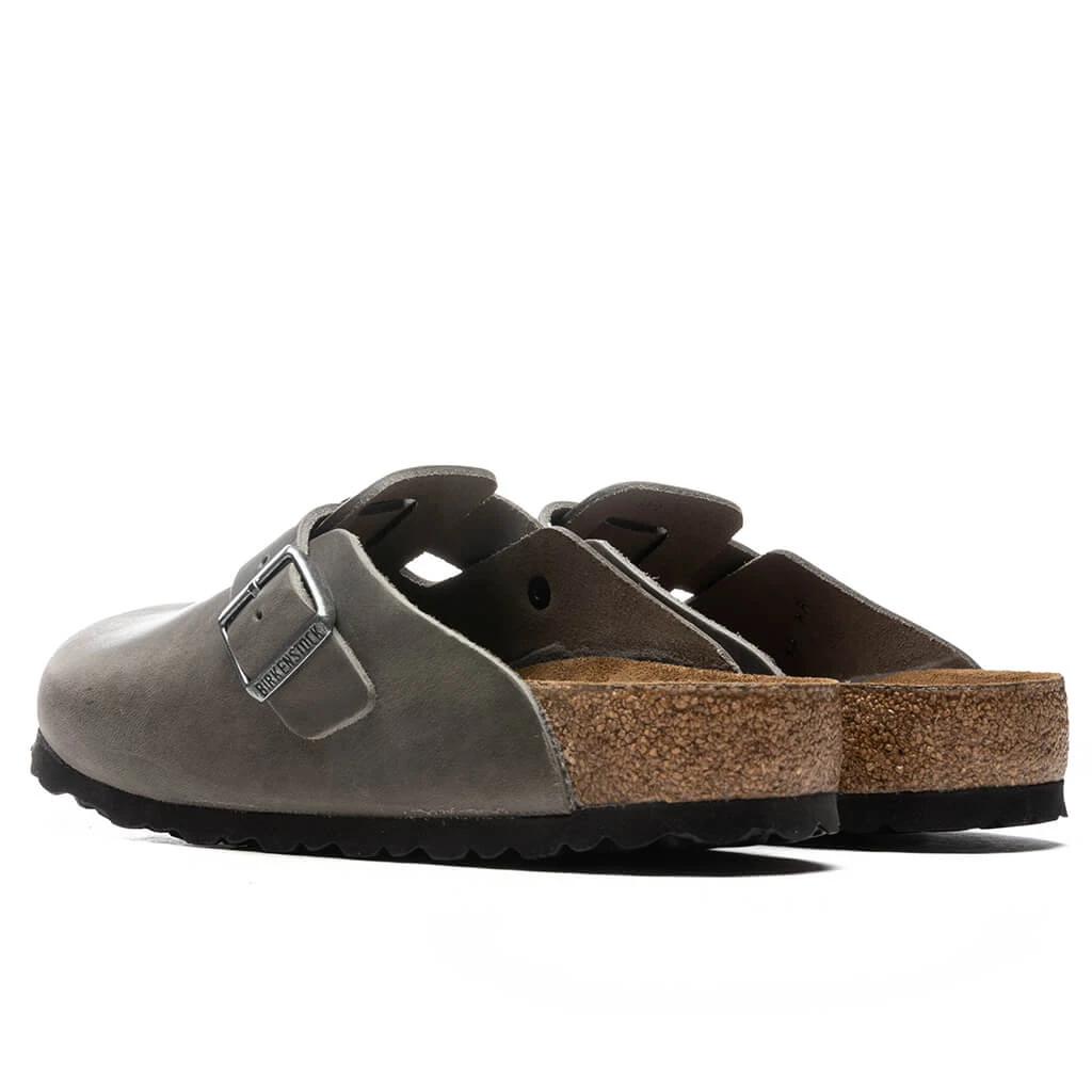 Birkenstock Wide Boston Soft Footbed - Iron 3 Birkenstock Wide Boston Soft Footbed - Iron - Image 3