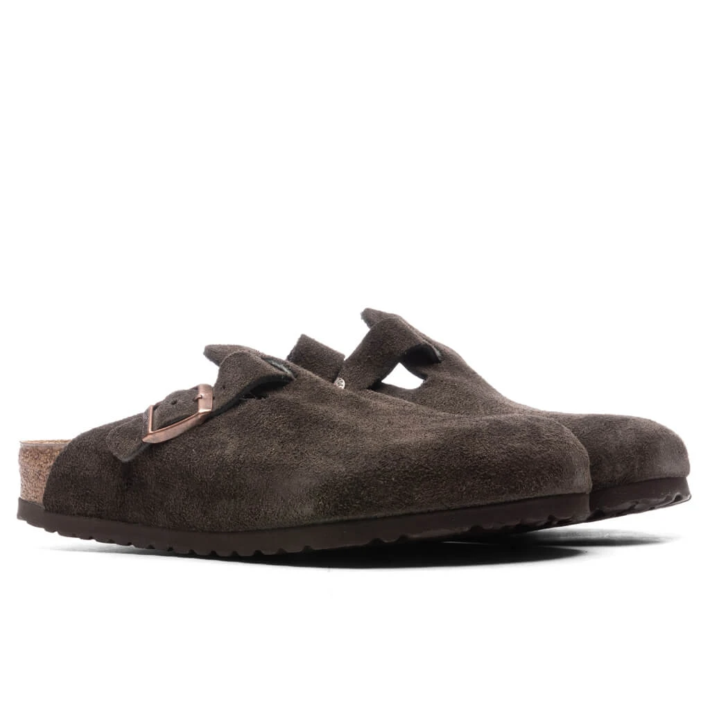 Birkenstock Wide Boston Soft Footbed Suede - Mocha 3 Birkenstock Wide Boston Soft Footbed Suede - Mocha - Image 3