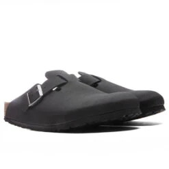 Birkenstock Wide Boston Vegan Birkibuc - Black -Best Shoes Shop Birkenstock Wide Boston Vegan Birkibuc Black 1020550 02 13 2022 01 2