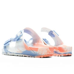 Birkenstock Women's Narrow Arizona Essentials Eva - Multi Coral Peach -Best Shoes Shop Birkenstock Women s Narrow Arizona Essentials Eva Multi Coral Peach 1022447 05 08 22 Feature 5