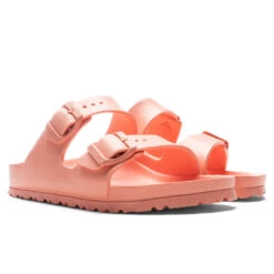 Birkenstock Women's Narrow Arizona Eva - Coral Peach -Best Shoes Shop Birkenstock Women s Narrow Arizona Eva Coral Peach 1022511 03 10 22 Feature 2