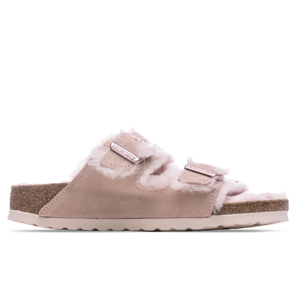 Birkenstock Women's Narrow Arizona Shearling - Light Rose 1 Birkenstock Women's Narrow Arizona Shearling - Light Rose