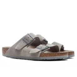 Birkenstock Wide Arizona Soft Footbed - Stone Coin -Best Shoes Shop BirkenstockWideArizonaSoftFootbed StoneCoin 1020507 2