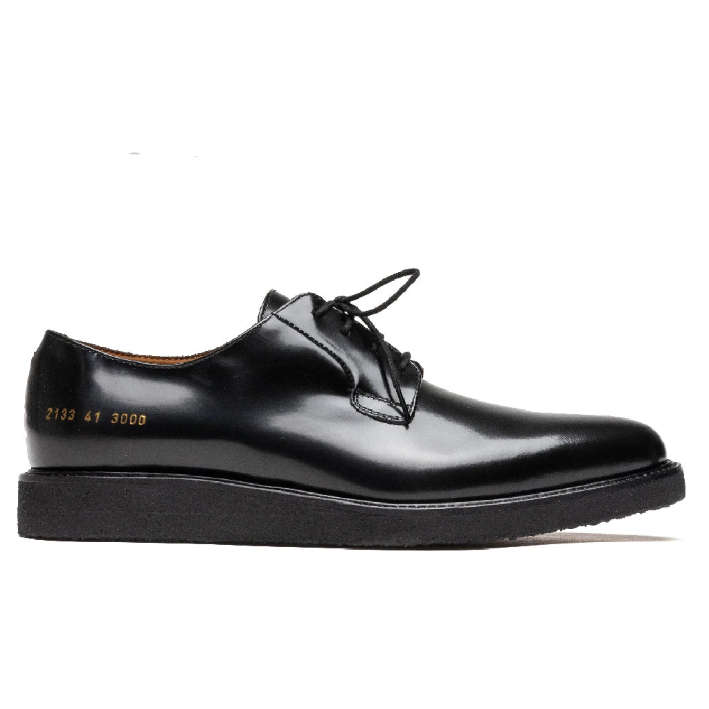 Common Projects Derby Shine - Black/Black 1 Common Projects Derby Shine - Black/Black