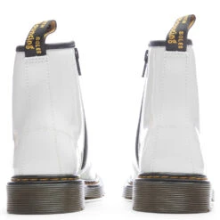 Dr. Martens Women's 1460 Patent Leather Boots - White Patent Lamper -Best Shoes Shop Dr. Martens Youth 1460 Patent Leather Lace Up Boots Black 21979001 11 29 22 Feature JM 6