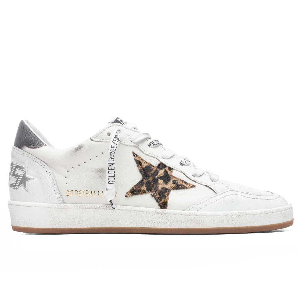 Golden Goose Ball Star - White/Beige Brown/Black Leo 1 Golden Goose Ball Star - White/Beige Brown/Black Leo