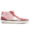 Golden Goose Women's Mid Star Toe Star And Spur - Antique Pink/Red/White