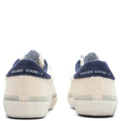 Golden Goose Women's Super Star Suede Star - Cream/Blue 7 Golden Goose Women's Super Star Suede Star - Cream/Blue -Best Shoes Shop Golden Goose Sneakers Super Star Suede Star Cream Blue GWF00484.F004103.15423 09 15 23 Feature KN 6