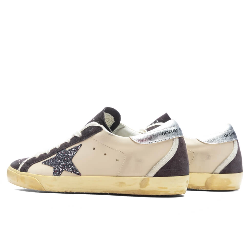 Golden Goose Women's Superstar Glitter Star - Beige/Dark Grey/Grey 3 Golden Goose Women's Superstar Glitter Star - Beige/Dark Grey/Grey - Image 3