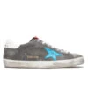Golden Goose Super-Star Sneakers - Grey/Turquoise