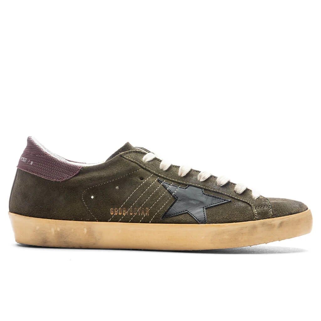 Golden Goose Super-Star Sneakers - Green/Black/Bordeaux 1 Golden Goose Super-Star Sneakers - Green/Black/Bordeaux