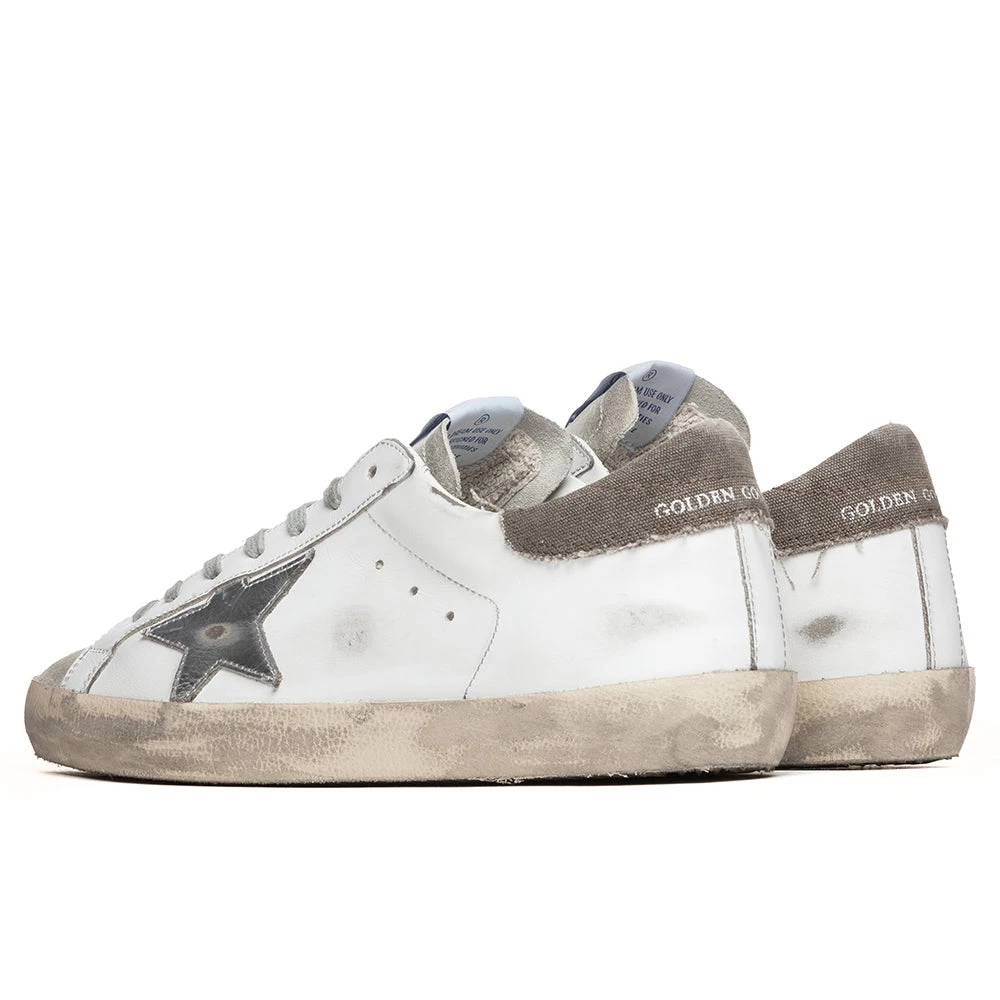 Golden Goose Super-Star Sneakers - White Ice/Silver 3 Golden Goose Super-Star Sneakers - White Ice/Silver - Image 3