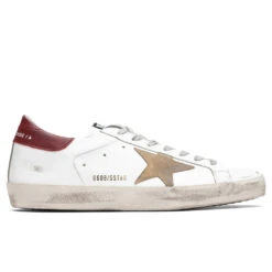 Golden Goose Super-Star Sneakers - White/Cappuccino/Bordeaux