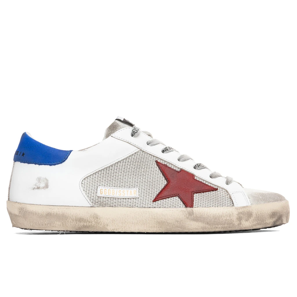 Golden Goose Super-Star Sneakers - Silver/White/Red 1 Golden Goose Super-Star Sneakers - Silver/White/Red