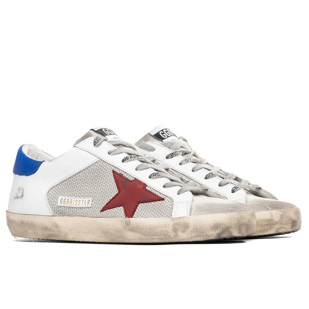 Golden Goose Super-Star Sneakers - Silver/White/Red 2 Golden Goose Super-Star Sneakers - Silver/White/Red - Image 2