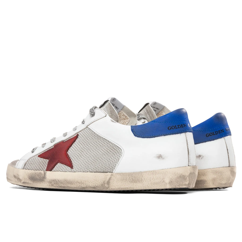 Golden Goose Super-Star Sneakers - Silver/White/Red 3 Golden Goose Super-Star Sneakers - Silver/White/Red - Image 3
