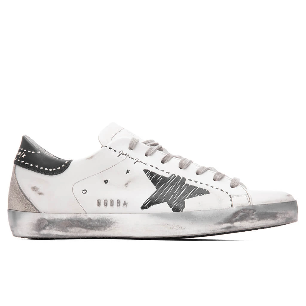 Golden Goose Super-Star Sneakers - White/Black 1 Golden Goose Super-Star Sneakers - White/Black