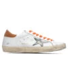 Golden Goose Super-Star Sneakers - White/Camouflage Green/Cognac