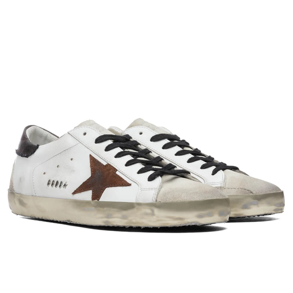 Golden Goose Super-Star Sneakers - White/Chestnut 2 Golden Goose Super-Star Sneakers - White/Chestnut - Image 2