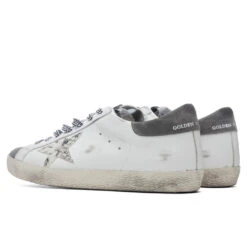 Golden Goose Super-Star Sneakers - White/Grey Asphalt -Best Shoes Shop Golden Goose Superstar White Grey Asphalt GMF00101.F002045.10772 08 28 2021 01 3