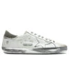 Golden Goose Super-Star Sneakers - White/Military Green
