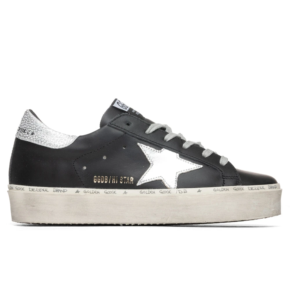 Golden Goose Women's Hi Star - Black/Silver 1 Golden Goose Women's Hi Star - Black/Silver