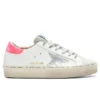 Golden Goose Women's Hi Star - White/Lobster Fluorescent