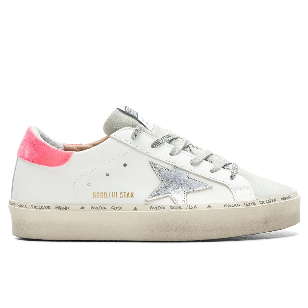 Golden Goose Women's Hi Star - White/Lobster Fluorescent 1 Golden Goose Women's Hi Star - White/Lobster Fluorescent
