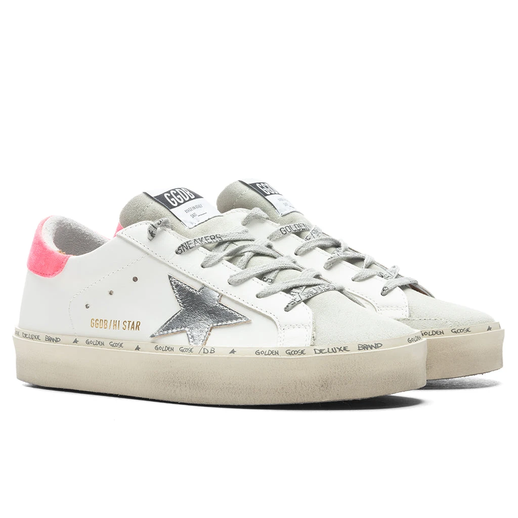 Golden Goose Women's Hi Star - White/Lobster Fluorescent 2 Golden Goose Women's Hi Star - White/Lobster Fluorescent - Image 2