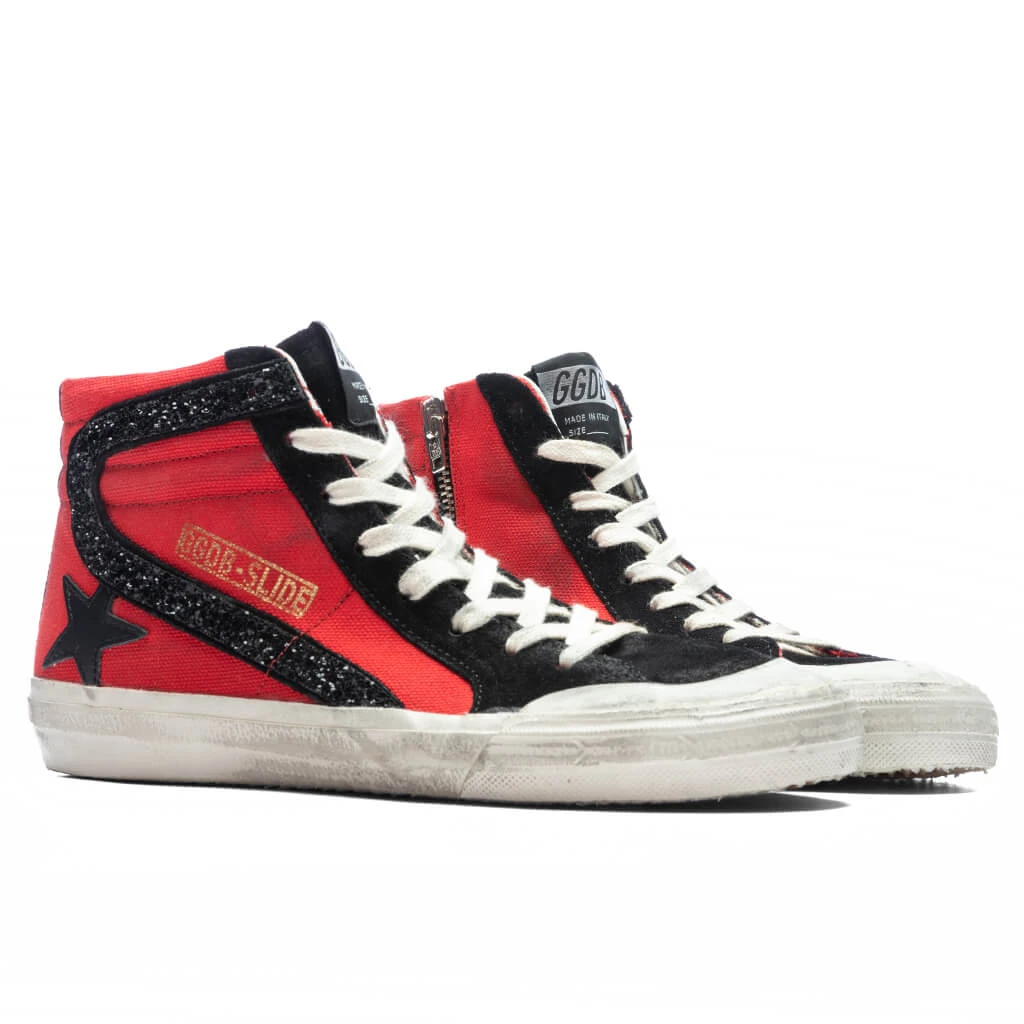 Golden Goose Women's Leather Star Slide Penstar - Red/Black 2 Golden Goose Women's Leather Star Slide Penstar - Red/Black - Image 2