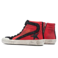 Golden Goose Women's Leather Star Slide Penstar - Red/Black 6 Golden Goose Women's Leather Star Slide Penstar - Red/Black -Best Shoes Shop Golden Goose Women s Leather Star Slide Penstar Red Black GWF00211.F004145.40408 09 15 23 Feature KN 5