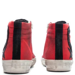 Golden Goose Women's Leather Star Slide Penstar - Red/Black 7 Golden Goose Women's Leather Star Slide Penstar - Red/Black -Best Shoes Shop Golden Goose Women s Leather Star Slide Penstar Red Black GWF00211.F004145.40408 09 15 23 Feature KN 6