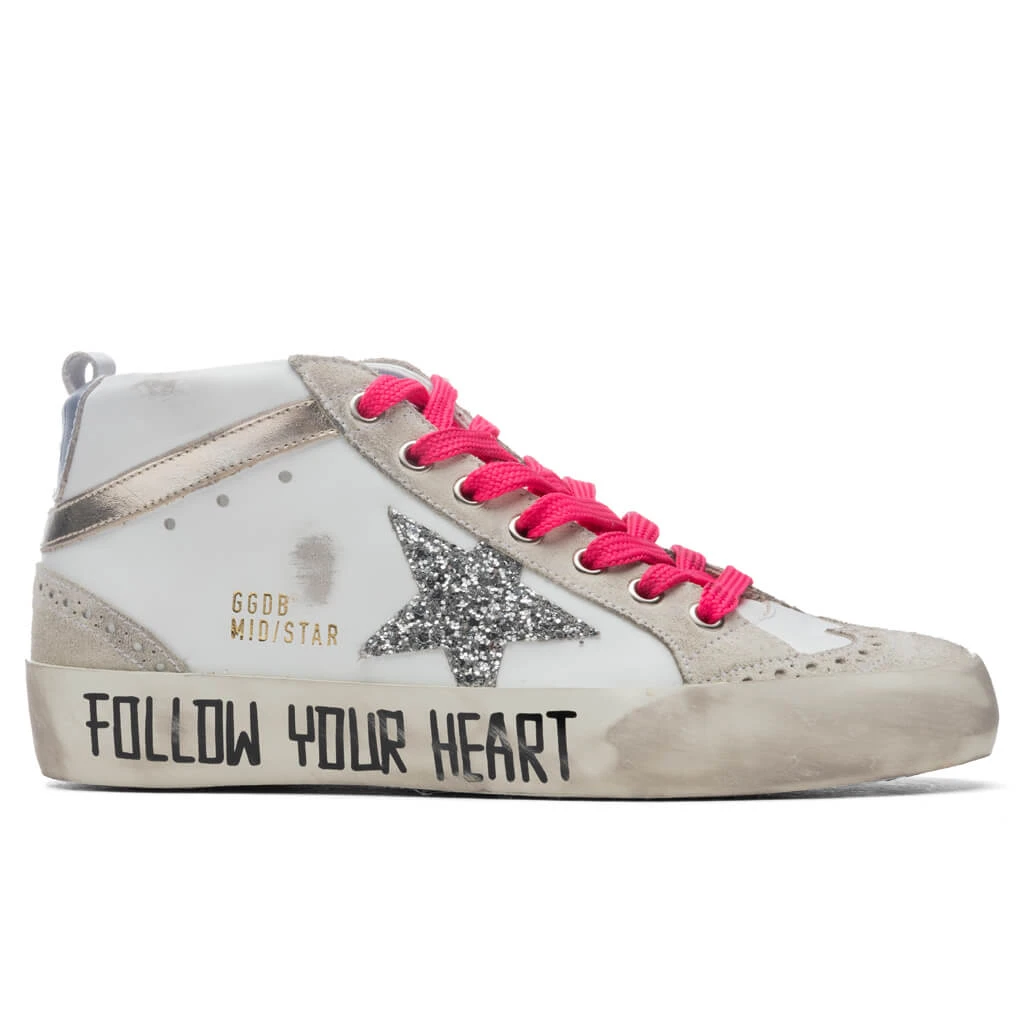 Golden Goose Women's Mid Star - White/Ice 1 Golden Goose Women's Mid Star - White/Ice