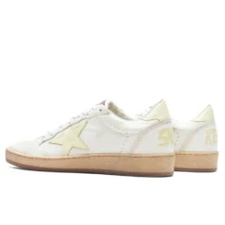 Golden Goose Women's Sneakers Leather Nappa Ball Star - Clear Yellow/White 6 Golden Goose Women's Sneakers Leather Nappa Ball Star - Clear Yellow/White -Best Shoes Shop Golden Goose Women s Sneakers Leather Nappa Ball Star Clear Yellow White GWF00117.F004151.11388 09 15 23 Feature KN 5