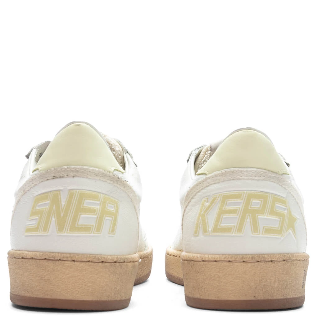 Golden Goose Women's Sneakers Leather Nappa Ball Star - Clear Yellow/White 4 Golden Goose Women's Sneakers Leather Nappa Ball Star - Clear Yellow/White - Image 4